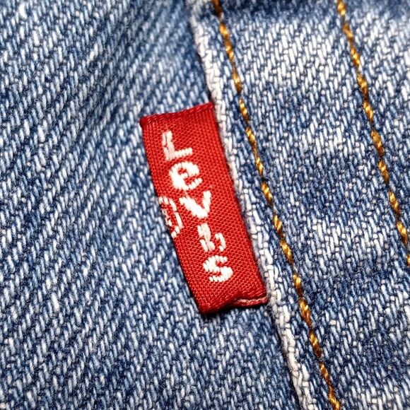 Levi’s 501 Distressed Cut Off Jeans Size 30 Button Fly Denim Jorts - Picture 6 of 9